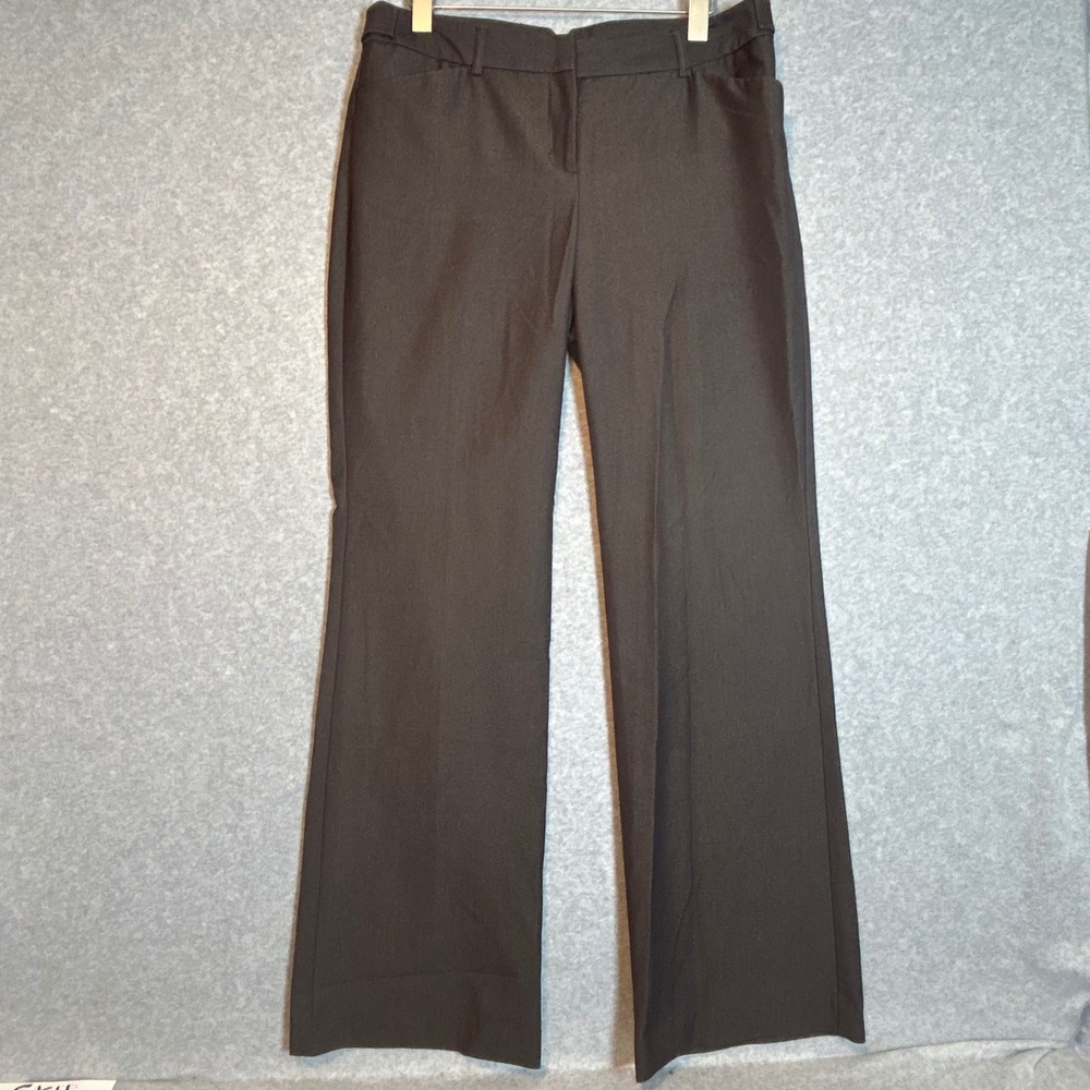 VTG 90s Express Editor Pants Women 6R Brown Bootcut Dress Trousers Officecore